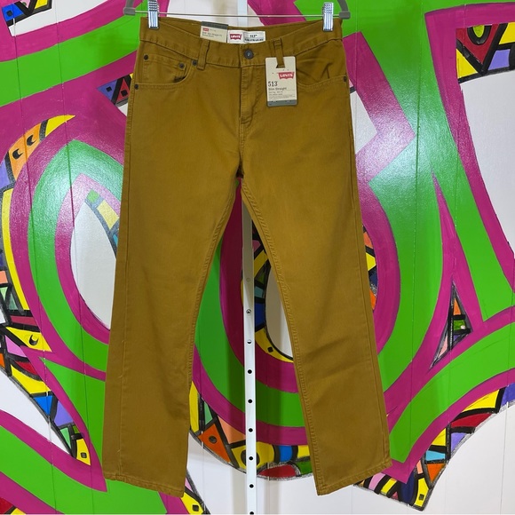 Levi's Other - NWT Levi's 513 Slim Straight, Mustard Cord Jeans. Size 18 Reg, 29x29.